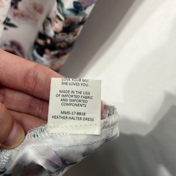 NWT Show Me Your Mumu Bouquet Beauty White Floral Heather Halter Dress Small - Picture 9 of 13